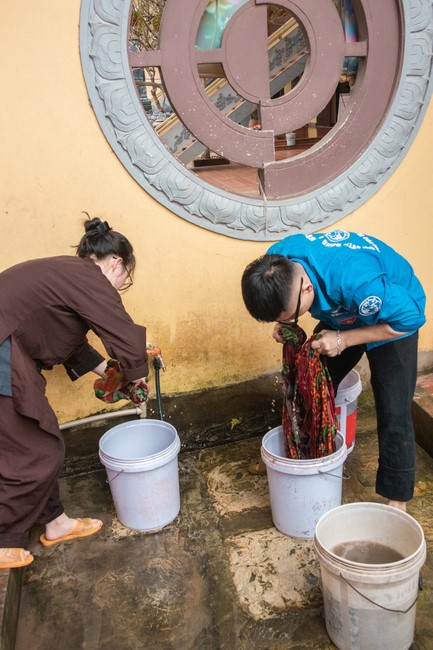 Chùa Hòa Phúc: Sinh viên trường đại học Giao Thông Vận Tải – Hà Nội về chùa sinh hoạt